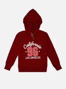 Bodycare Kids Girls Typography Printed Cotton Pullover Sweatshirt