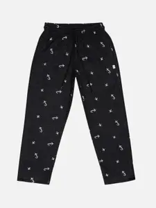 Bodycare Boys Printed Cotton Mid Rise Joggers