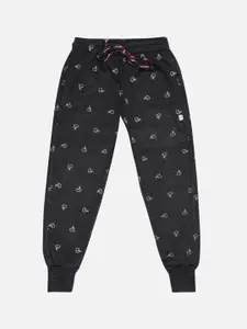 Bodycare Boys Printed Cotton Mid Rise Joggers