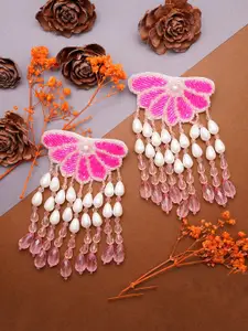 VIRAASI Beaded Butterfly Drop Earrings