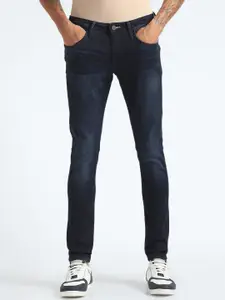 Flying Machine Men Super Skinny Fit Low-Rise Light Fade Stretchable Jeans