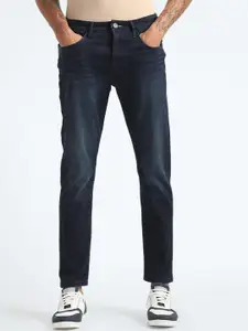 Flying Machine Men Tapered Fit Clean Look Cropped Stretchable Jeans