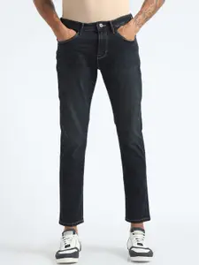 Flying Machine Men Tapered Fit Clean Look Cropped Stretchable Jeans