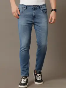 Voi Jeans Men Comfort Skinny Fit Heavy Fade Stretchable Jeans