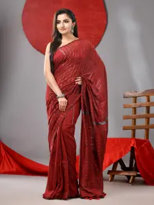 Arhi Striped Zari Pure Cotton Saree