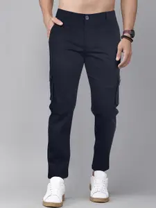 Jb Just BLACK Men Relaxed Mid-Rise Cotton Trousers