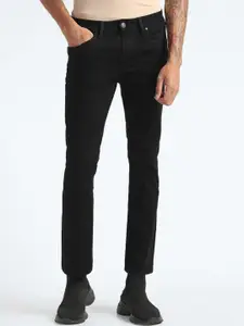 Flying Machine Men Tapered Fit Mid Rise Clean Look Stretchable Jeans