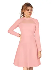 ODETTE Acrylic Fit & Flare Dress