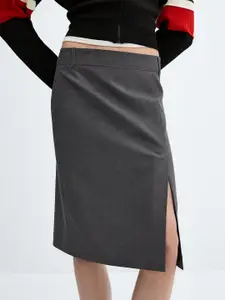 MANGO Knee-Length Smart Casual Straight Skirt