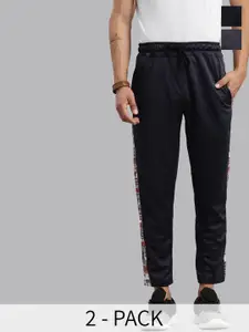 MADSTO Men Pack Of 2 Slim-Fit Track Pants