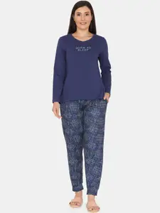 Zivame Printed T-shirt & Trousers