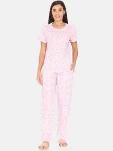 Zivame Graphic Printed Pure Cotton Night suit