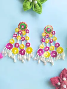 Sangria Quirky Pearls Drop Earrings