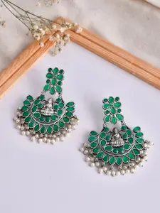 DASTOOR Silver-Plated Contemporary Drop Earrings