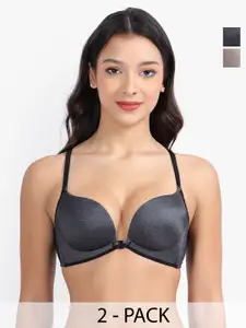 PARKHA Pack Of 2 Plunge Bra All Day Comfort