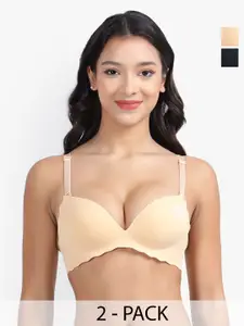 PARKHA Pack Of 2 Push Up Bra All Day Comfort