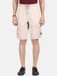 t-base Men Mid-Rise Pure Cotton Cargo Shorts