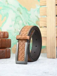 BuckleUp Men Textured Casual Belt