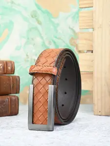 BuckleUp Men Textured Casual Belt