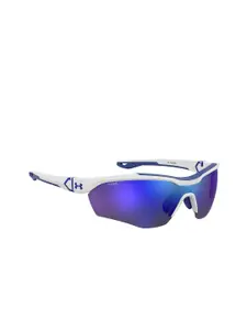 UNDER ARMOUR Men Wrap Around Sunglasses With UV Protected Lens 205643WWK99W1