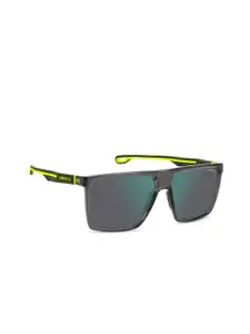 Carrera Men Rectangle Sunglasses with UV Protected Lens 2067580UV58MT