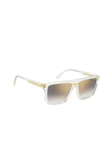Carrera Men Rectangle Sunglasses with UV Protected Lens 20676190058FQ