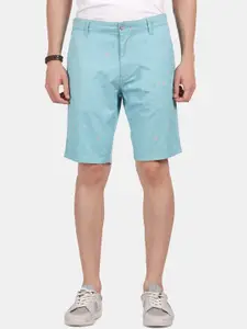 t-base Men Conversational Printed Mid-Rise Shorts