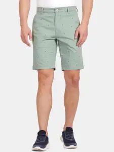 t-base Men Conversational Printed Mid-Rise Shorts