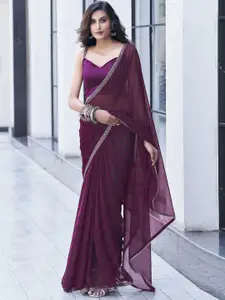 Mitera Printed Gotta Patti Leheriya Saree