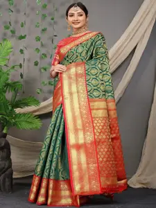 SGF11 Ethnic Motifs Zari Pure Silk Kanjeevaram Saree