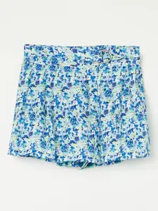Fame Forever by Lifestyle Girls Floral Printed Flared Knee Length Skirt