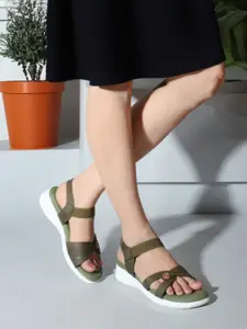 Carlton London Textured Open Toe Platform Heels