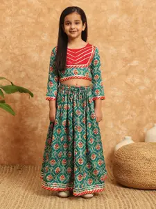 Readiprint Girls Printed Ready to Wear Lehenga Choli