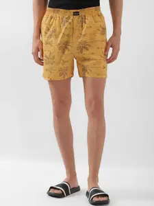 Peter England Men Floral Printed Pure Cotton Shorts