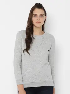 Allen Solly Woman Self Design Pullover Sweatshirt