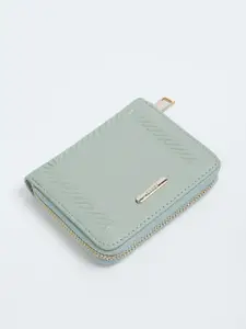 Ginger by Lifestyle Women Zip Detail PU Two Fold Wallet