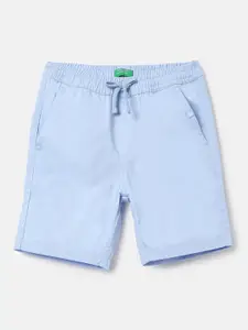 United Colors of Benetton Boys Mid-Rise Pure Cotton Shorts