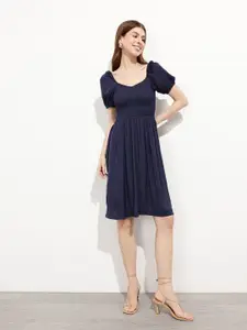 DressBerry Smocked Fit and Flare Dress