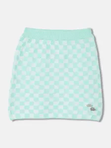 ELLE Girls Checked Pure Cotton Mini Skirts