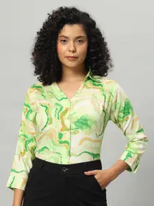 Funday Fashion Slim Fit Tie-Dye Casual Shirt