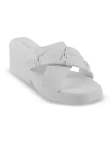 Metro Textured Open Toe Wedge Heels