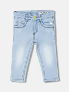 Blue Giraffe Boys Straight Fit Low Distress Stretchable Jeans