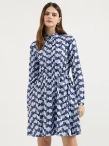 United Colors of Benetton Floral Printed Fit & Flare Dress