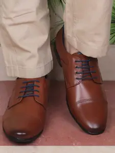 Red Chief Men Textured Formal Derbys