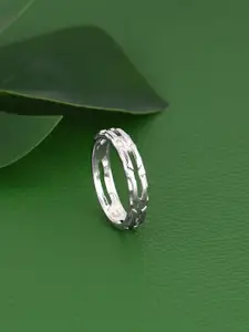 GIVA Men 925 Sterling Silver Rhodium-Plated Finger Ring