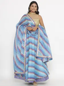 Kesarya Embellished Cotton Ready to Wear Lehenga & Unstitched Blouse With Dupatta