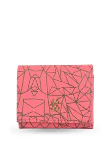 Baggit Women Geometric Printed Three Fold Wallet