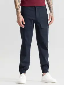 Snitch Men Cotton Smart Loose Fit Trousers