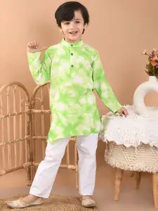 Superminis Boys Tie & Dye Kurta With Pyjama