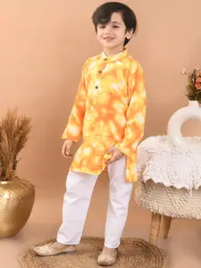 Superminis Boys Ombre Dyed Regular Kurta with Pyjamas